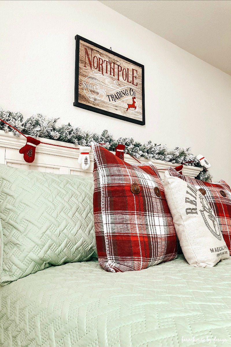 Guest Room Christmas Bedding